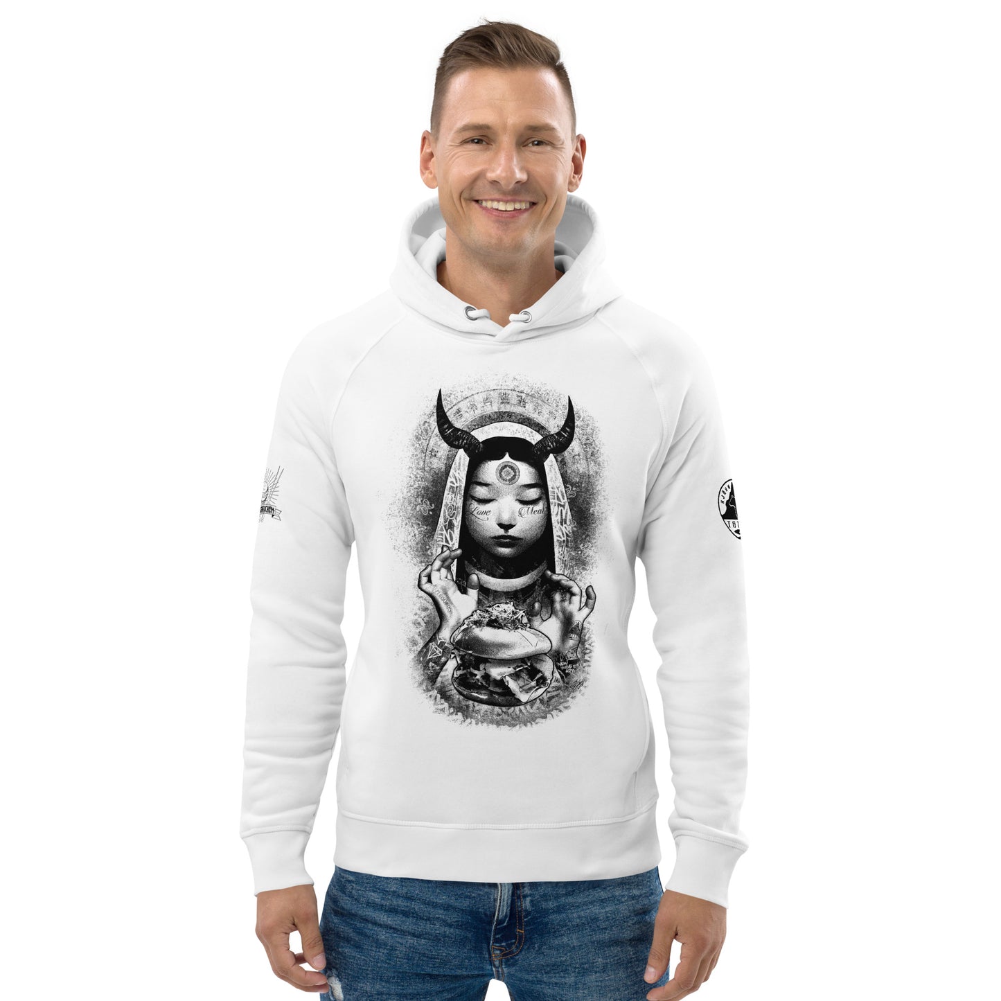 Unisex Kapuzenpullover - Love Meat