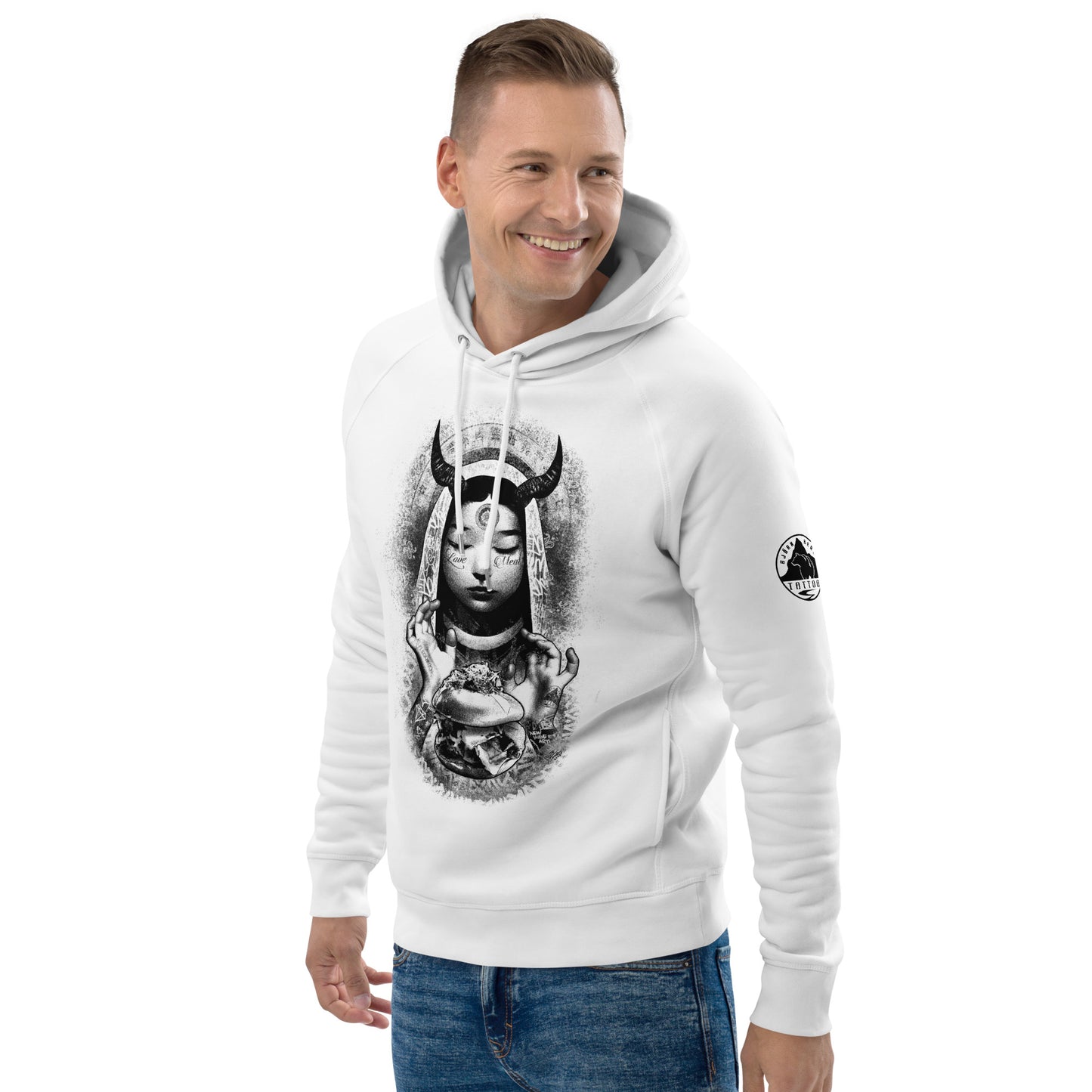 Unisex Kapuzenpullover - Love Meat