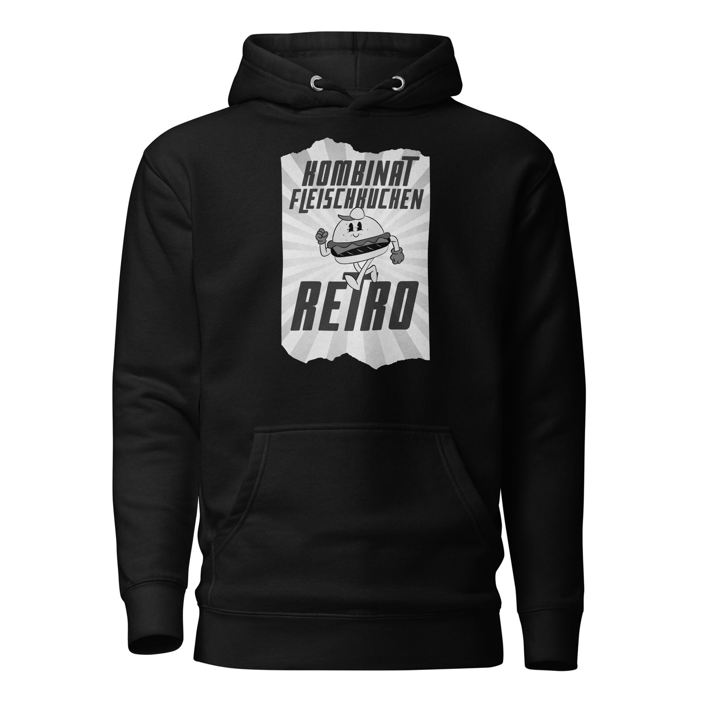 Unisex-Kapuzenpullover - Retro Fleischkuchen