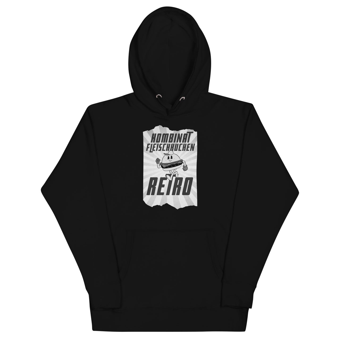 Unisex-Kapuzenpullover - Retro Fleischkuchen