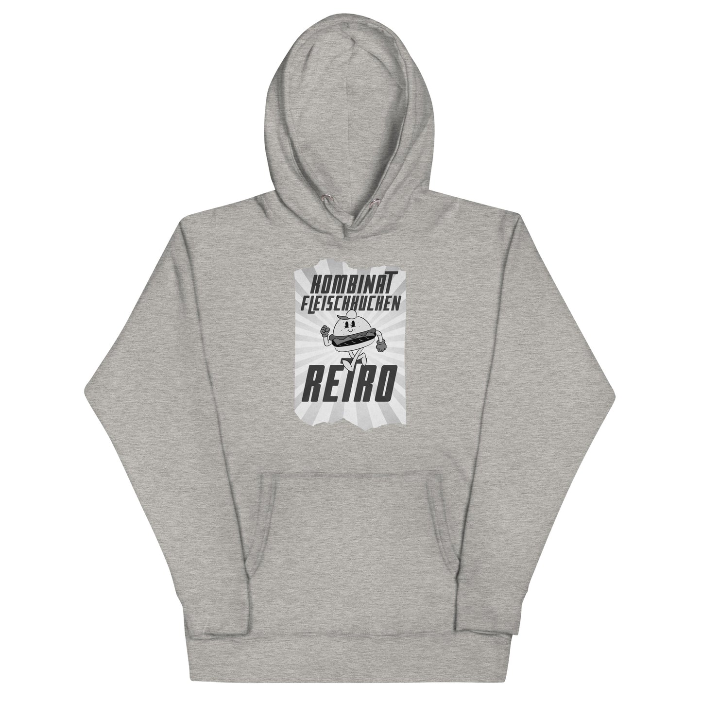 Unisex-Kapuzenpullover - Retro Fleischkuchen