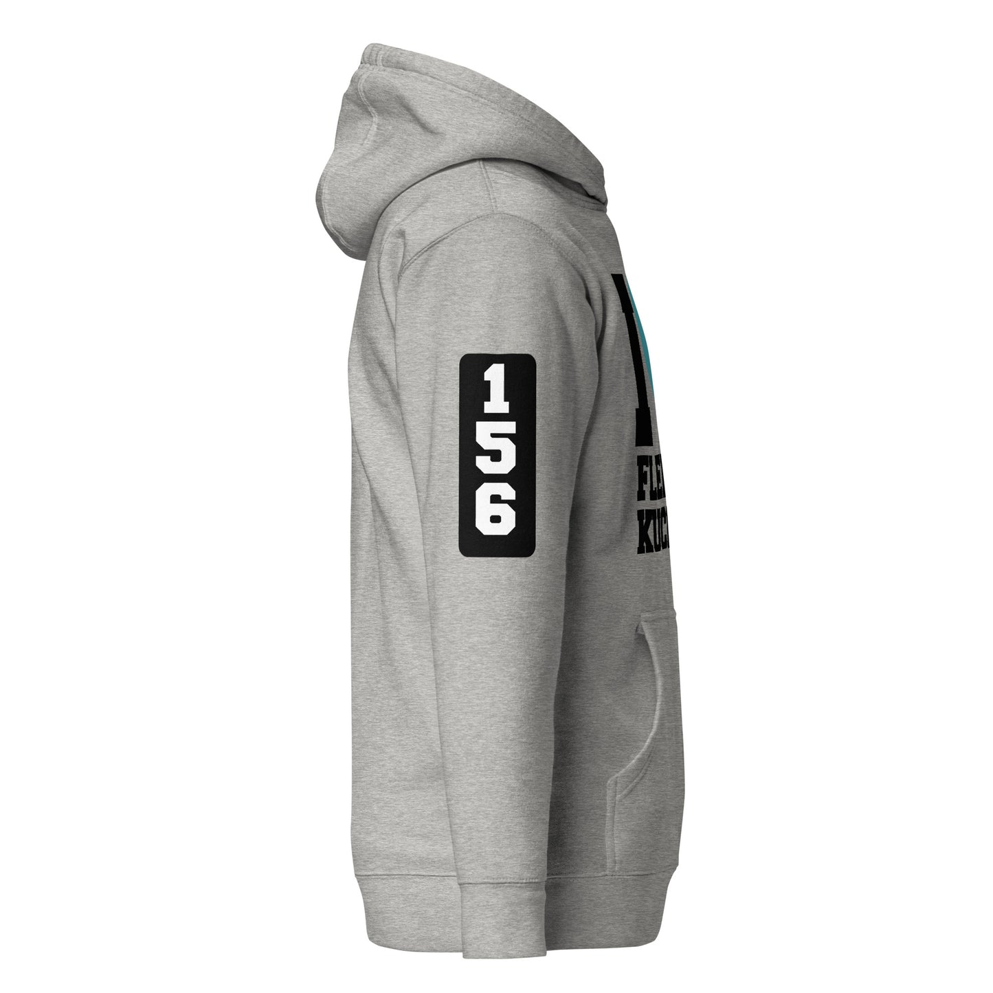 Unisex-Kapuzenpullover - I Love Fleischkuchen mit Kombinat Logo