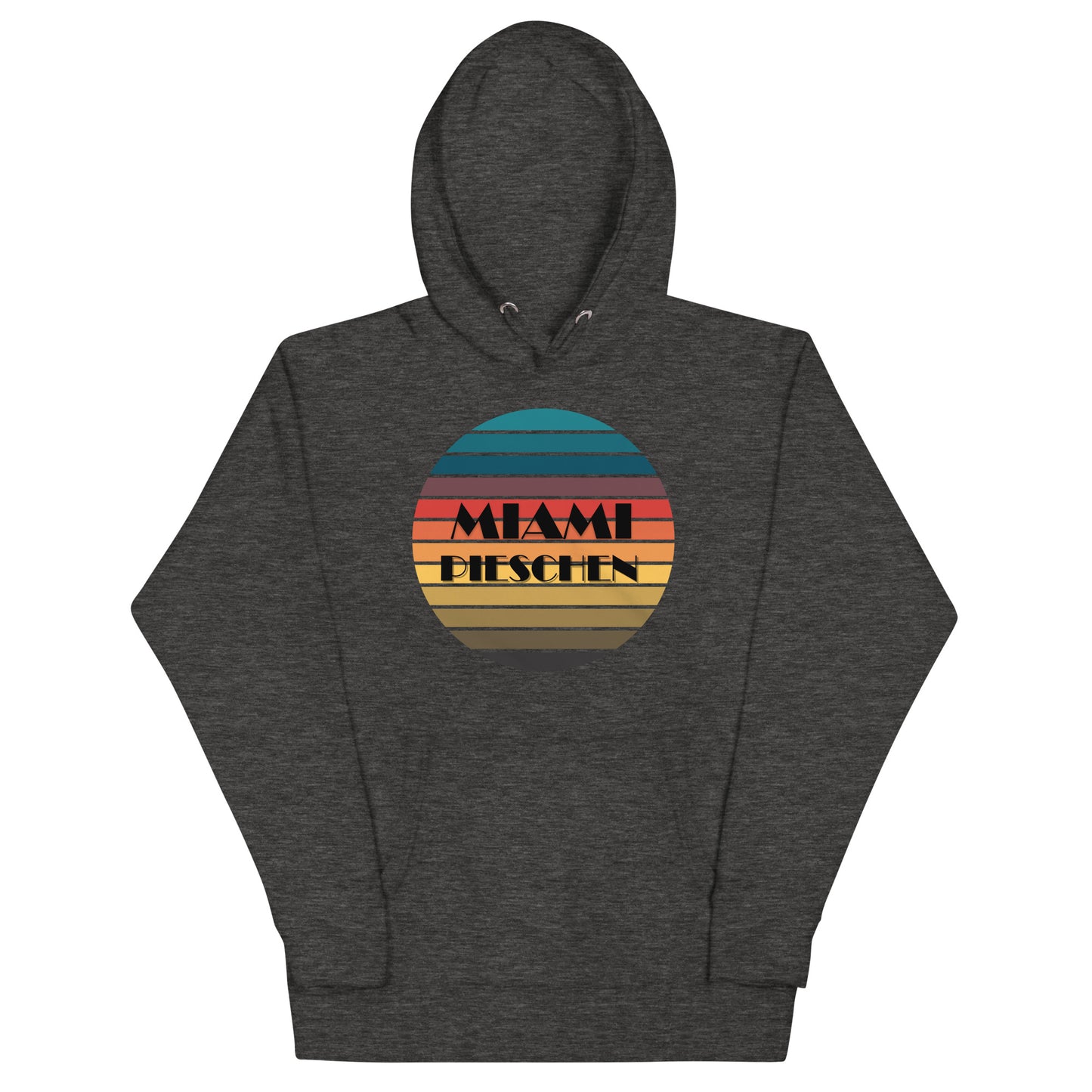 Unisex-Kapuzenpullover - Miami Pieschen Sunset mit Logo