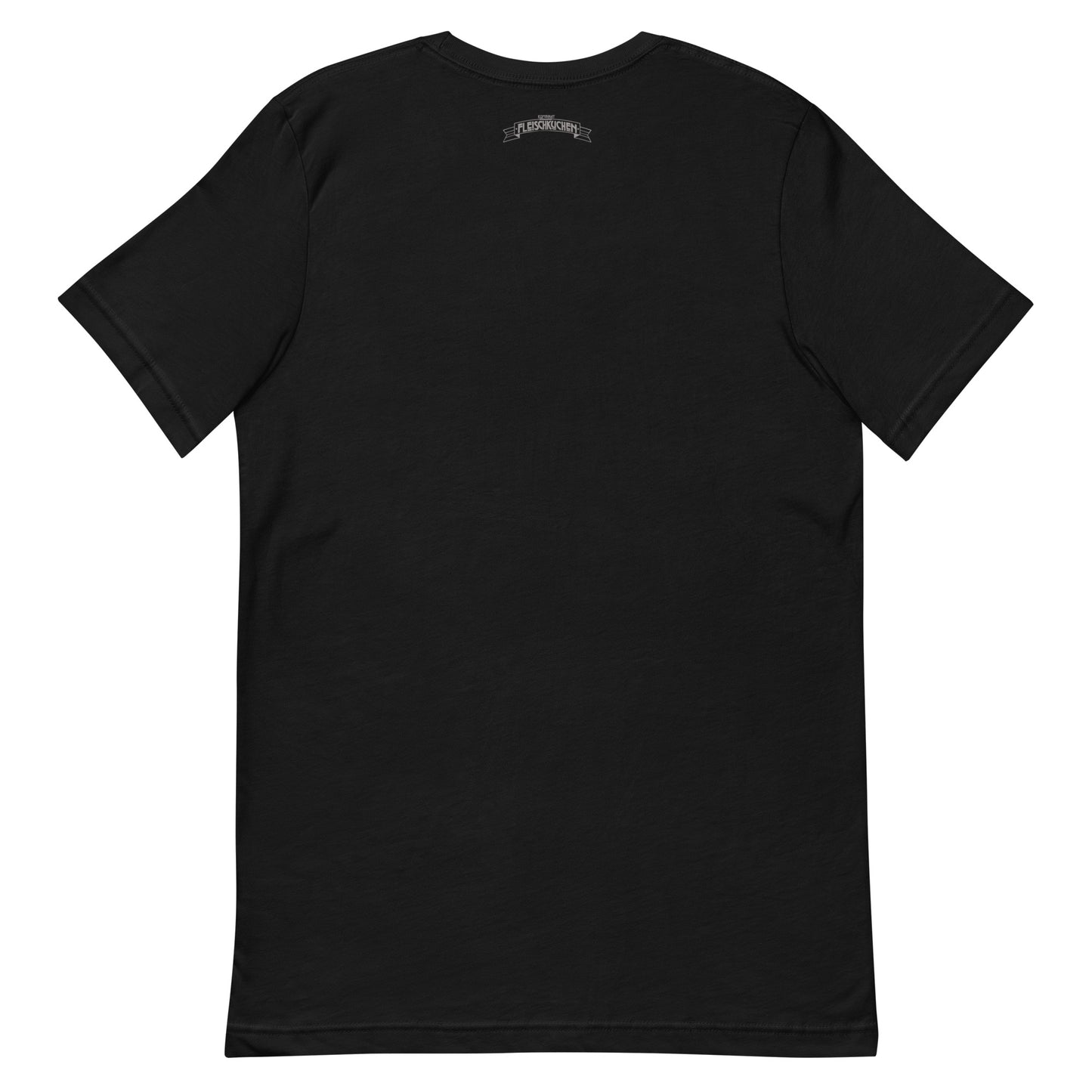 Kurzärmeliges T-Shirt für Herren - Flamingos lieben Fleischkuchen