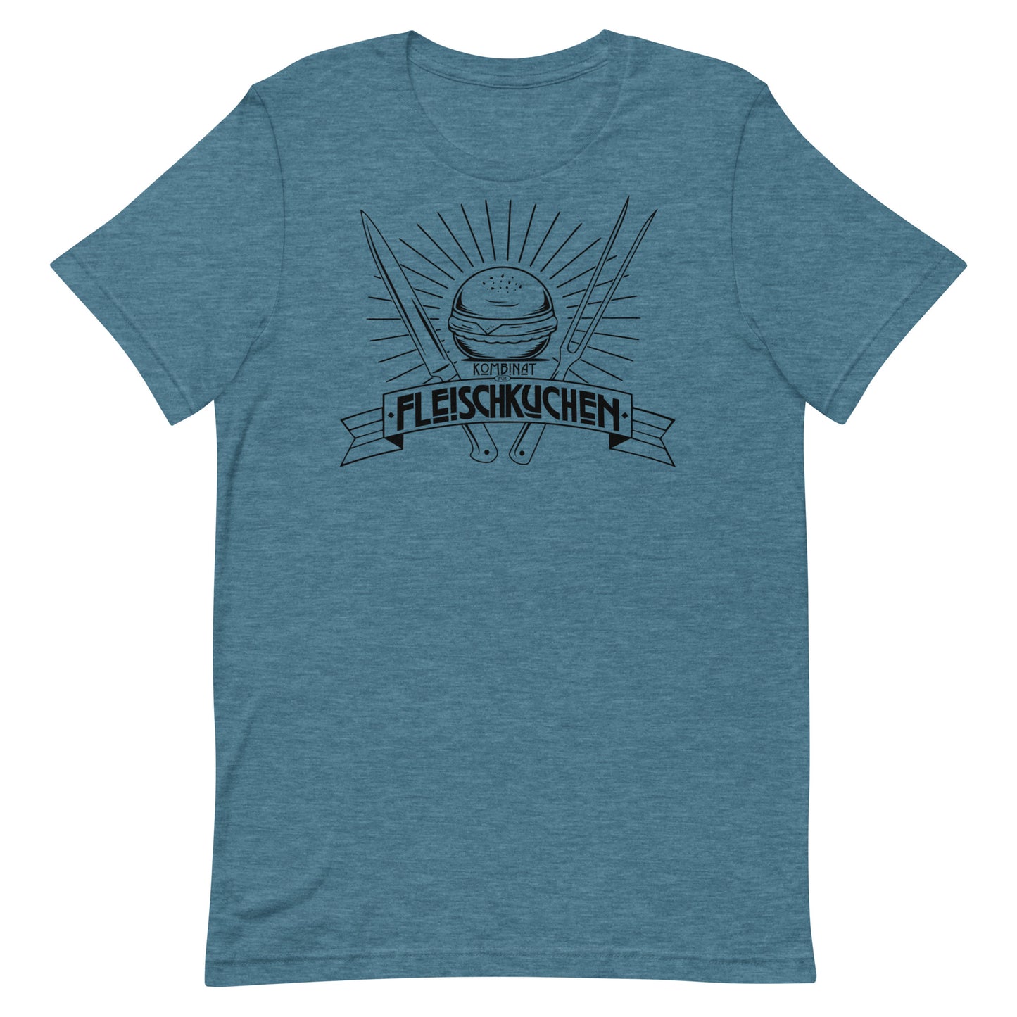 Kurzärmeliges T-Shirt für Herren - Kombinat Fleischkuchen Original