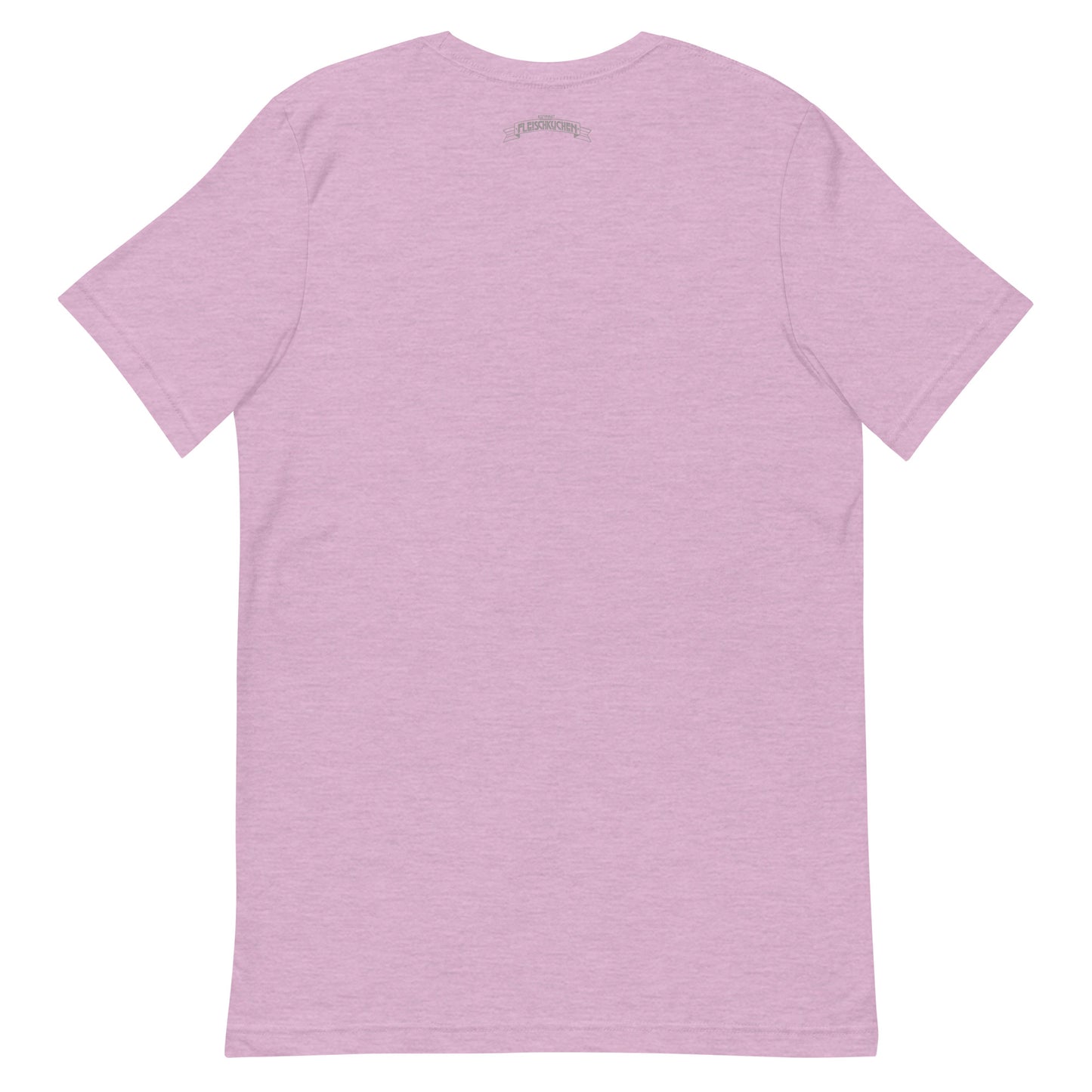 Kurzärmeliges T-Shirt für Herren - Flamingos lieben Fleischkuchen