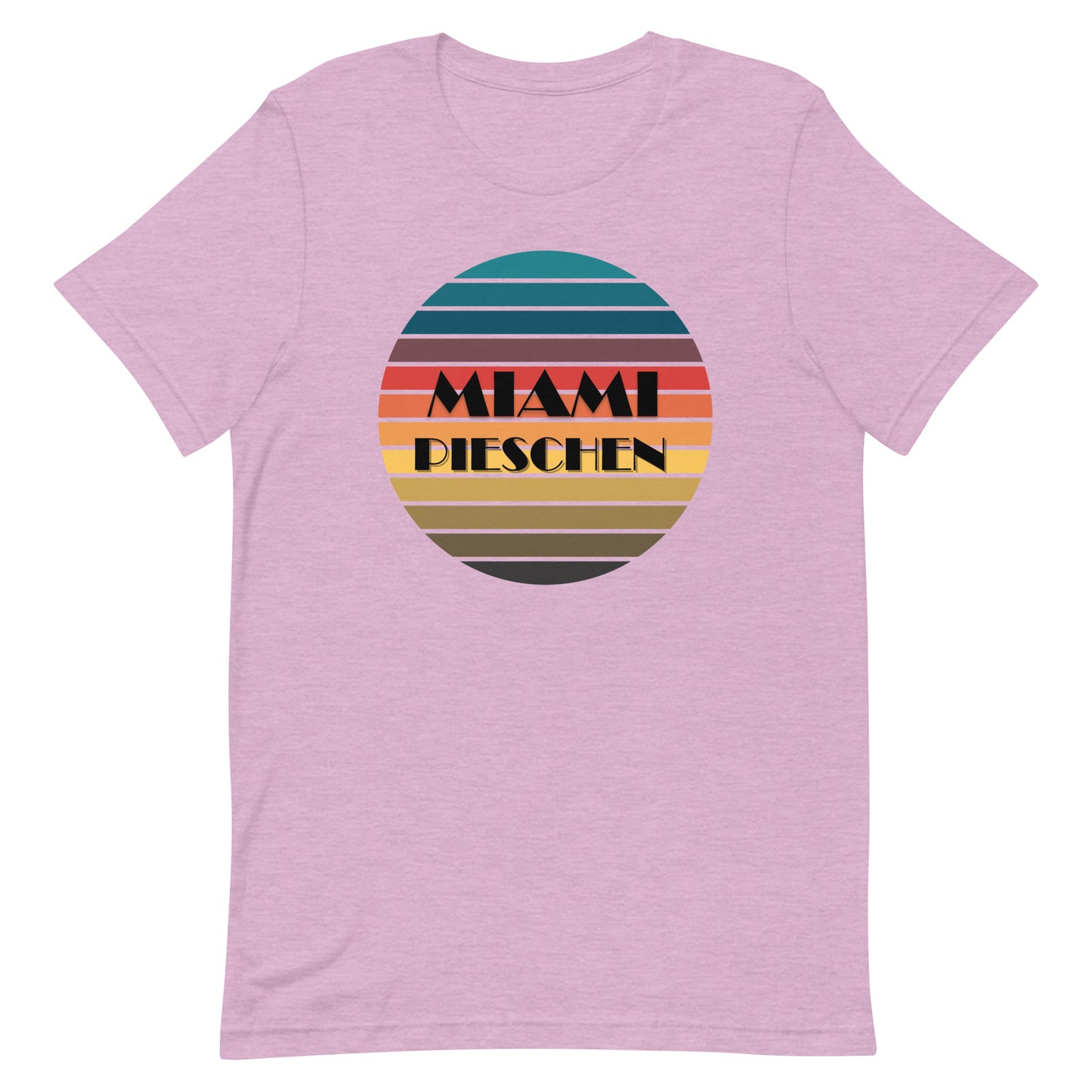 Kurzärmeliges T-Shirt für Herren - Miami Pieschen Sunset