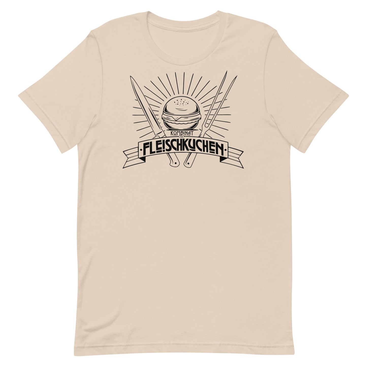 Kurzärmeliges T-Shirt für Herren - Kombinat Fleischkuchen Original