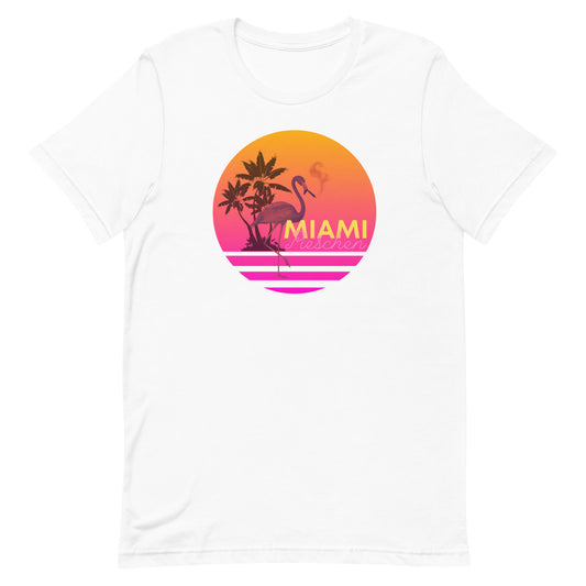 Kurzärmeliges T-Shirt für Herren - Miami Pieschen vs Pink Flamingo