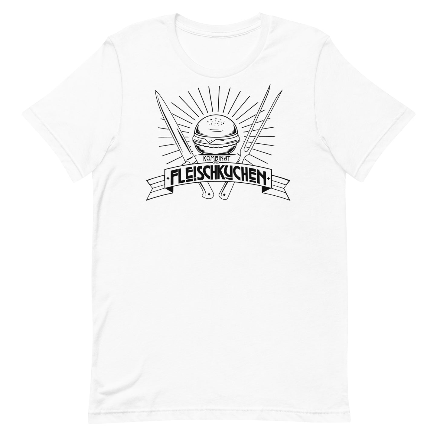 Kurzärmeliges T-Shirt für Herren - Kombinat Fleischkuchen Original