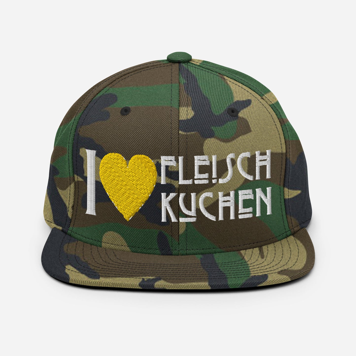 Snapback-Cap - I Love Fleischkuchen