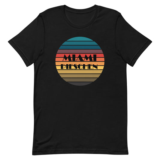 Kurzärmeliges T-Shirt für Herren - Miami Pieschen Sunset
