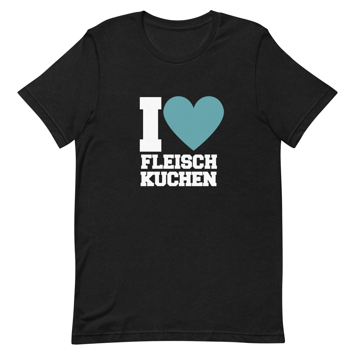 Kurzärmeliges T-Shirt für Herren - I love Fleischkuchen