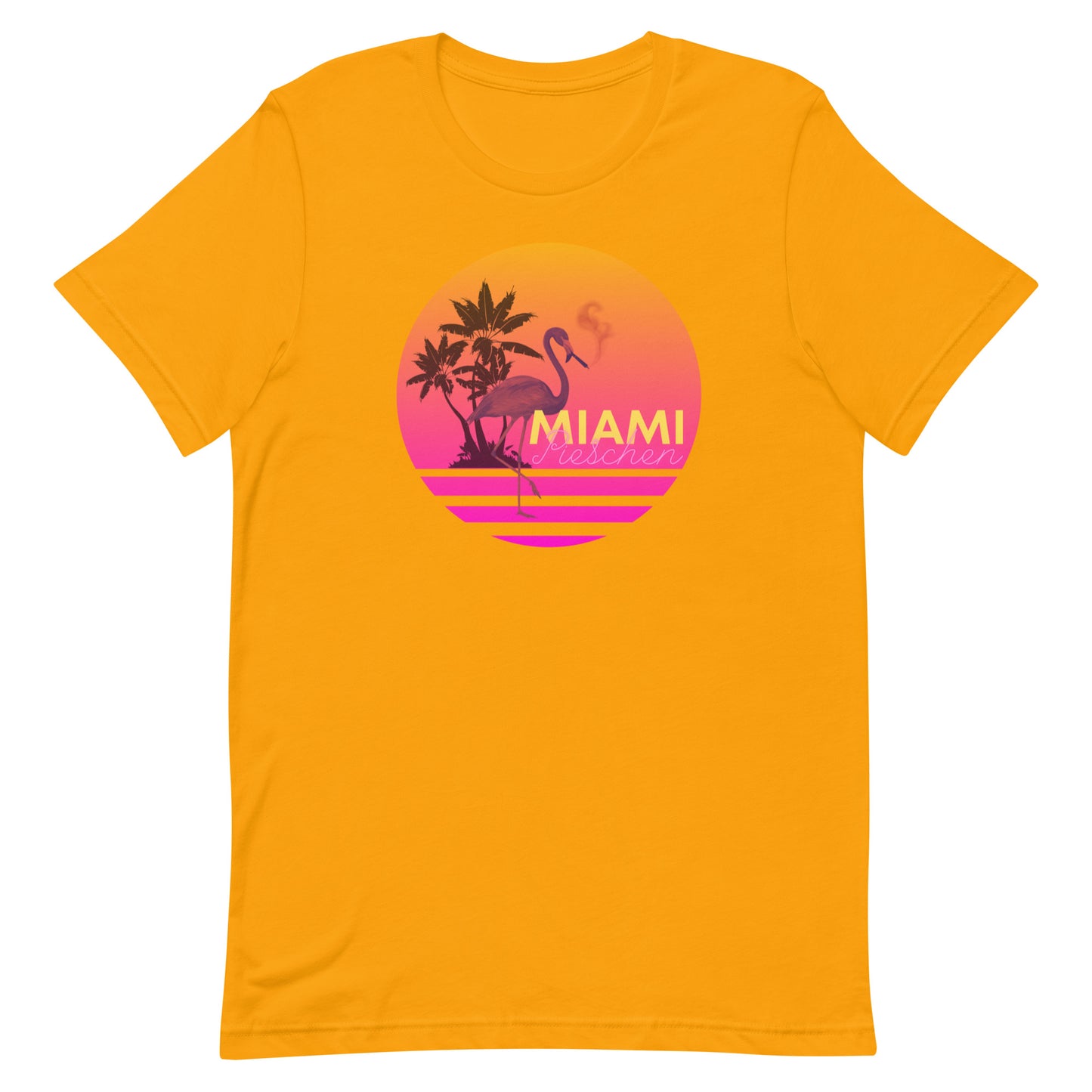 Kurzärmeliges T-Shirt für Herren - Miami Pieschen vs Pink Flamingo