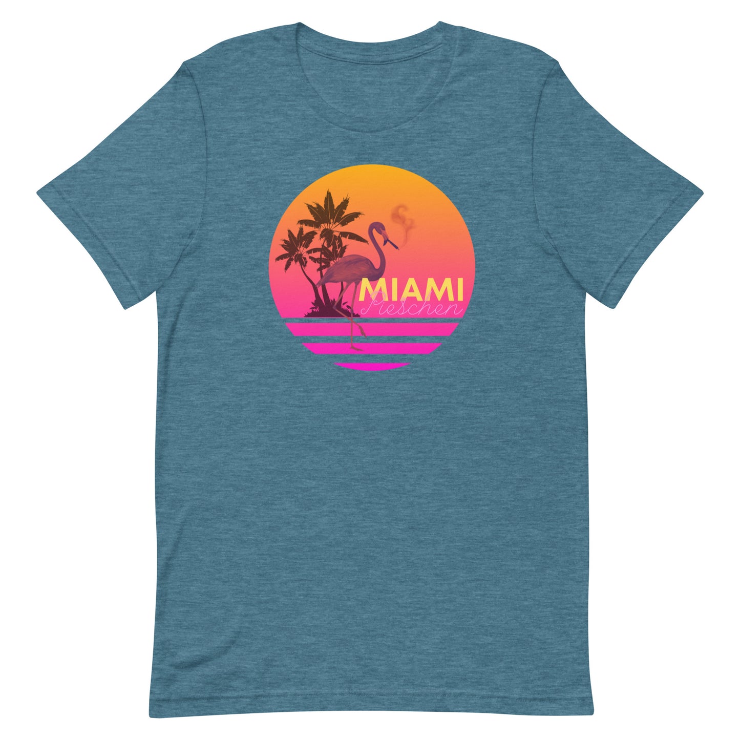 Kurzärmeliges T-Shirt für Herren - Miami Pieschen vs Pink Flamingo