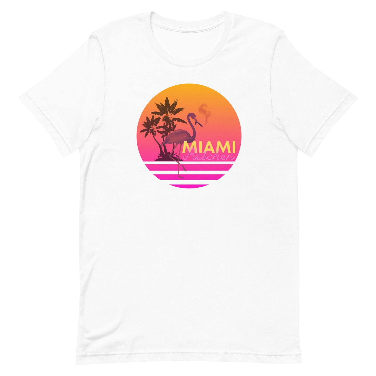 Kurzärmeliges T-Shirt für Herren - Miami Pieschen vs Pink Flamingo