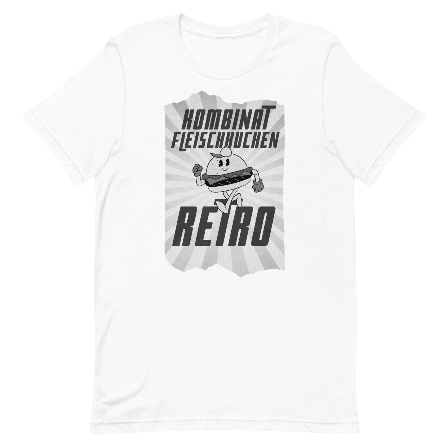 Kurzärmeliges T-Shirt für Herren - Retro Fleischkuchen